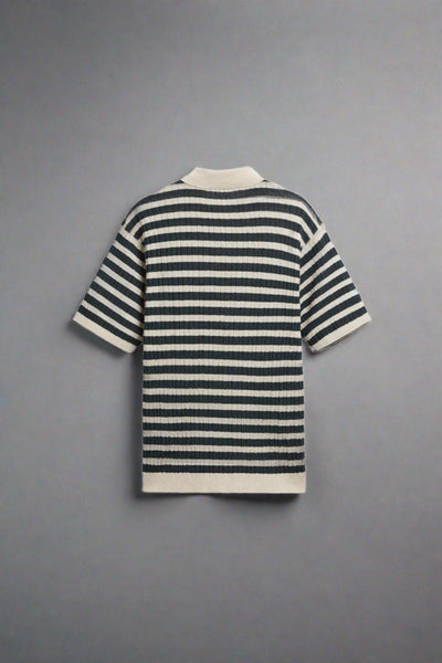 NOBA Knitted Striped Polo