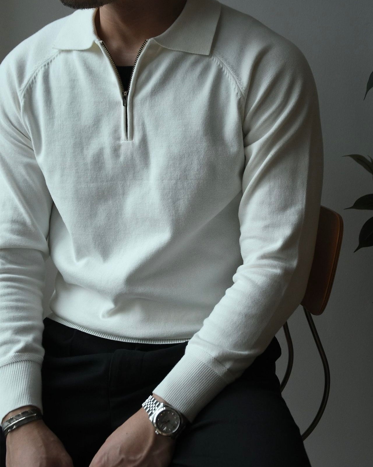 QUARTER ZIP POLO