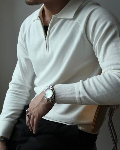 QUARTER ZIP POLO