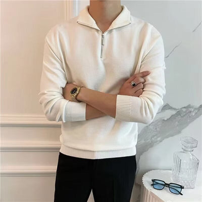 QUARTER ZIP SWEATER