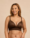 The Smooth Sculpt Push-Up Bra - Brown