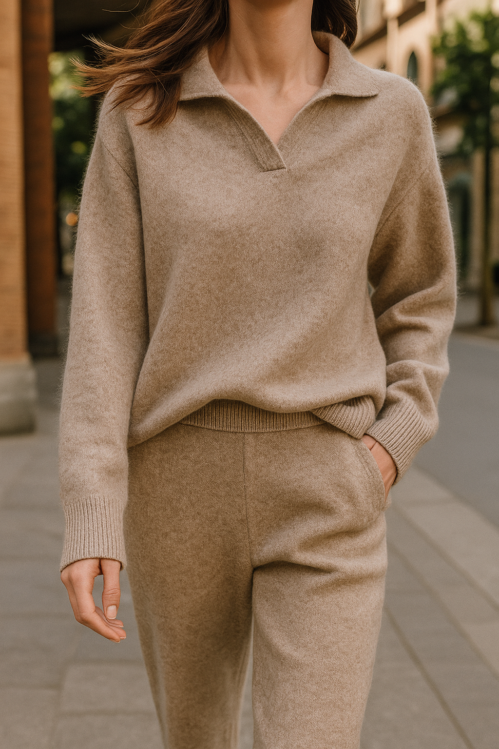 Christina | Polo Knit Set