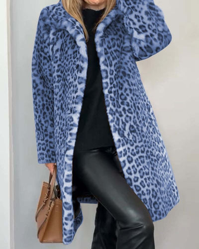 Séverine™ | Elegant and Soft Leopard Coat