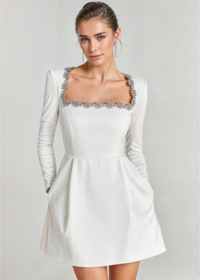 Maren - Classic Velvet Mini Dress