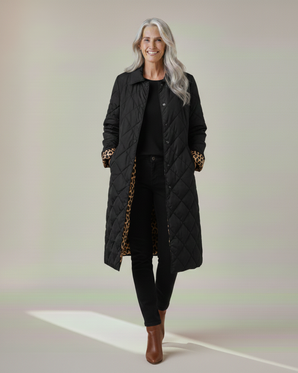 Lizzy | Quilted Mid Coat