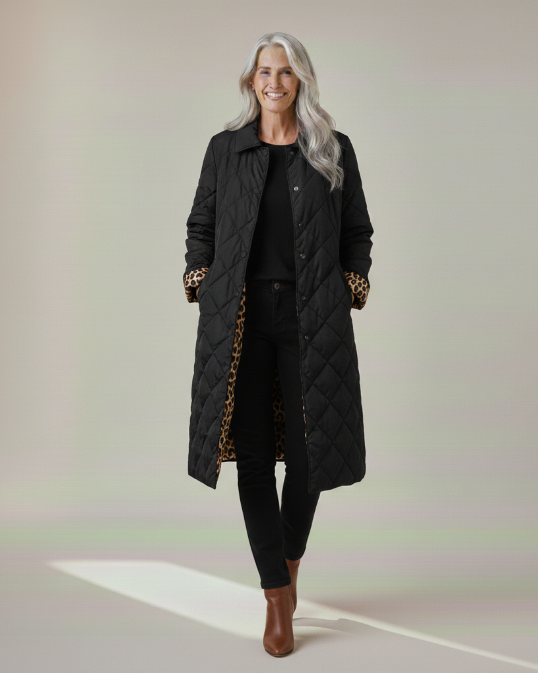 Lizzy | Quilted Mid Coat