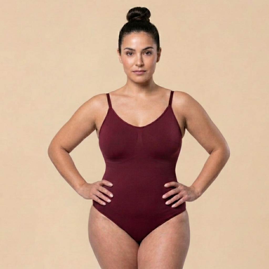 LEVRE Smooth Thong Bodysuit Black