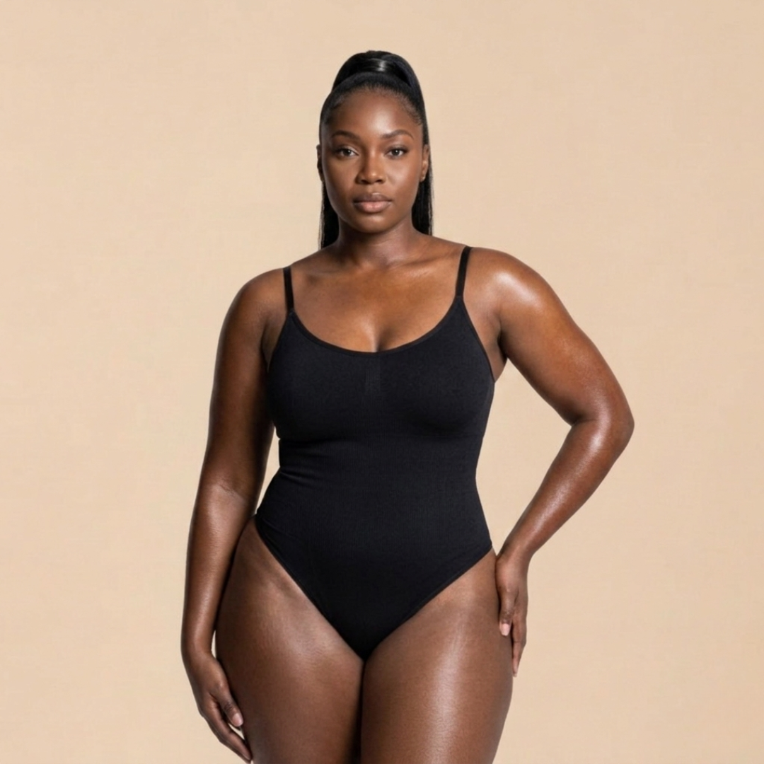 LEVRE Smooth Thong Bodysuit Red