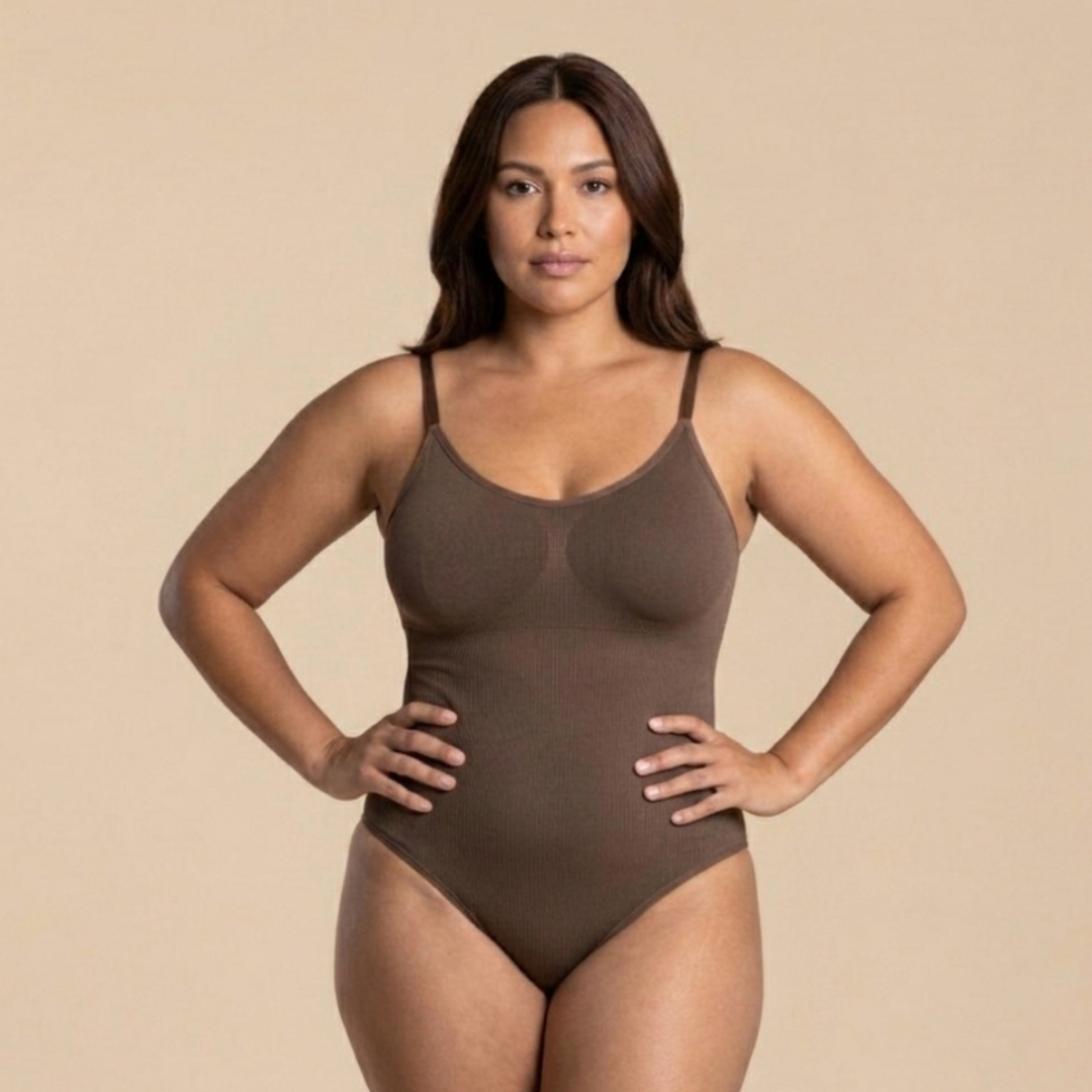 LEVRE Smooth Thong Bodysuit Red