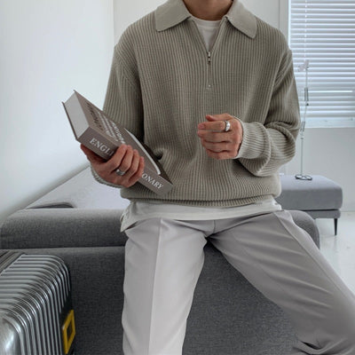 HALF-ZIP POLO SHIRT