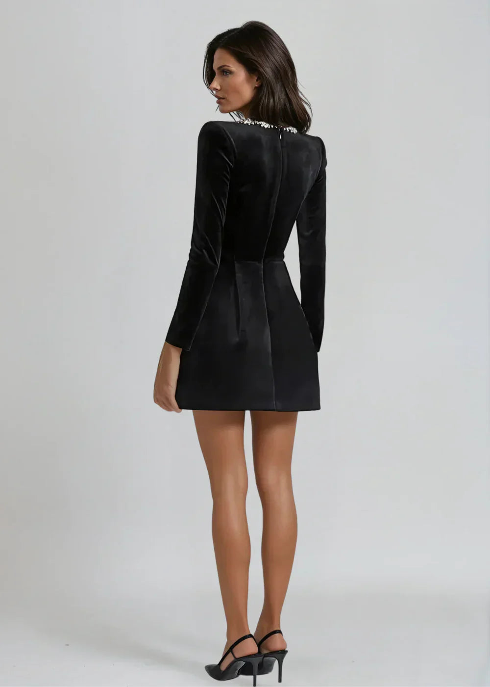 Maren - Classic Velvet Mini Dress