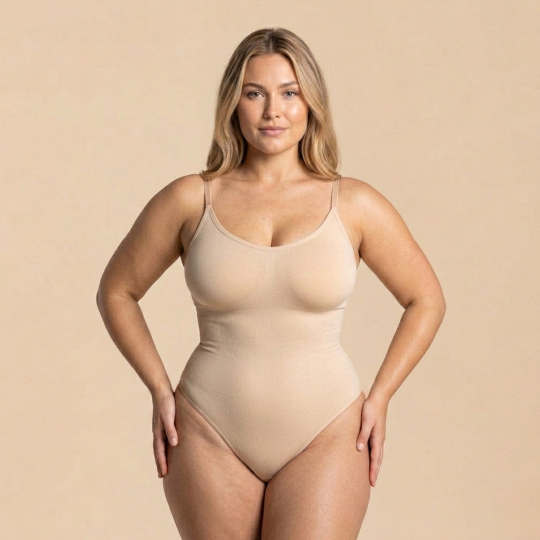 LEVRE Smooth Thong Bodysuit Red