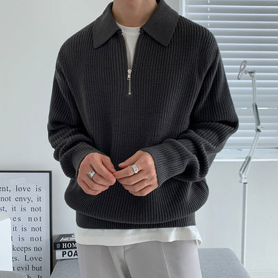 HALF-ZIP POLO SHIRT