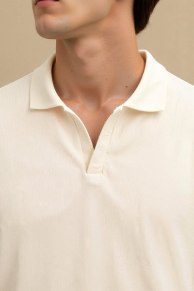 NOBA Woolen Structure Polo T-Shirt