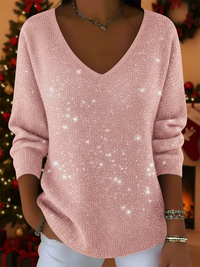 Paris | Festive Ladies' Jumper with V-Neck