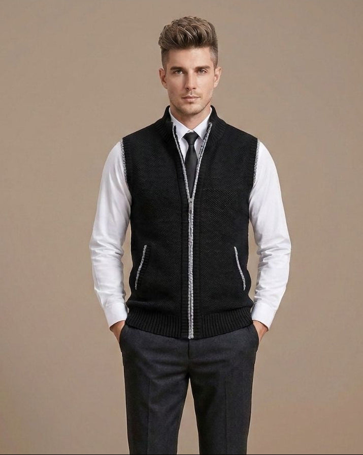 Harry Full-Zip Sweater Vest