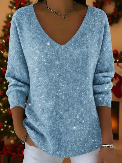 Paris | Festive Ladies' Jumper with V-Neck