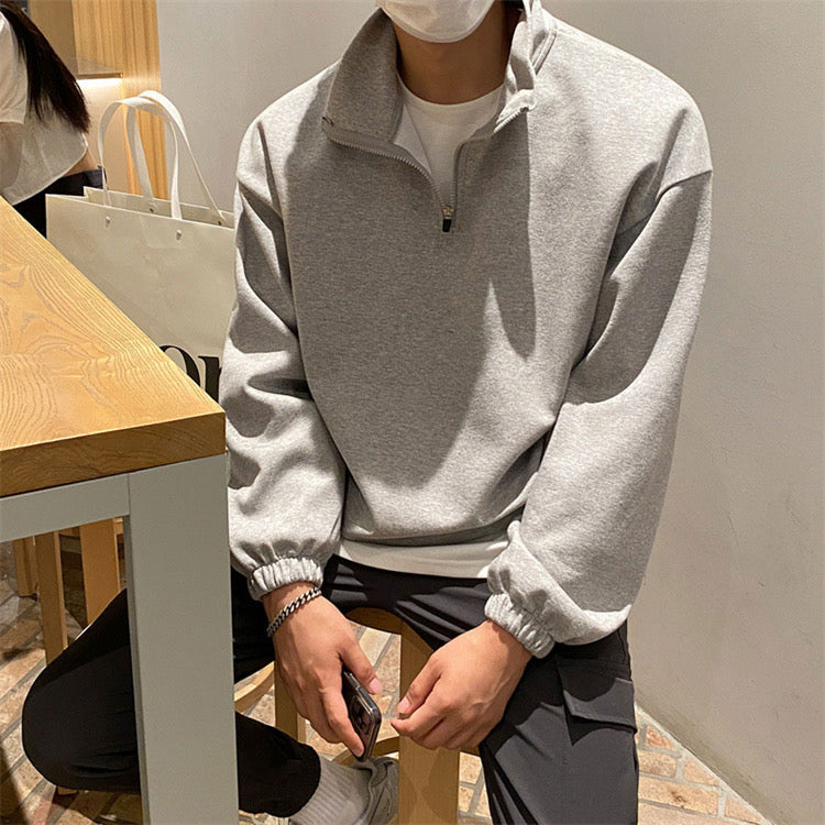 FLEECE QUARTER-ZIP SWEATER