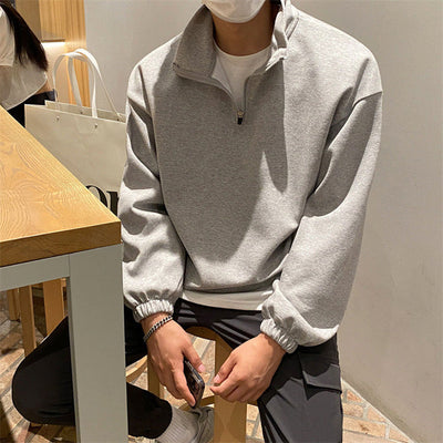 FLEECE QUARTER-ZIP SWEATER