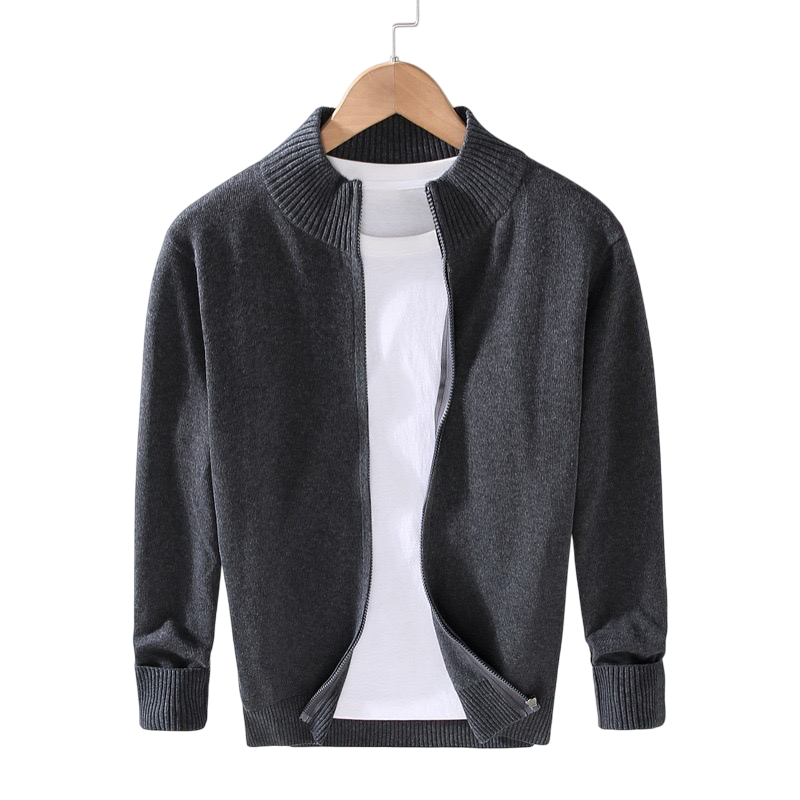 ZIPPED CARDIGAN