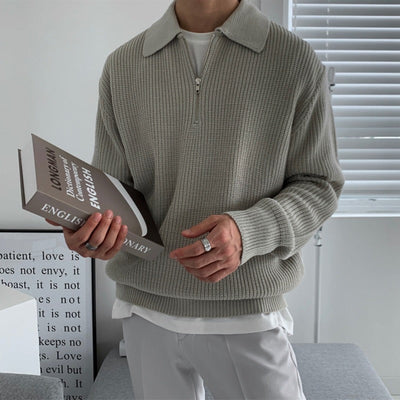 HALF-ZIP POLO SHIRT