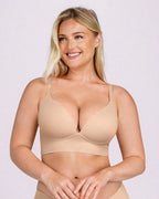 The Smooth Sculpt Push-Up Bra - Brown