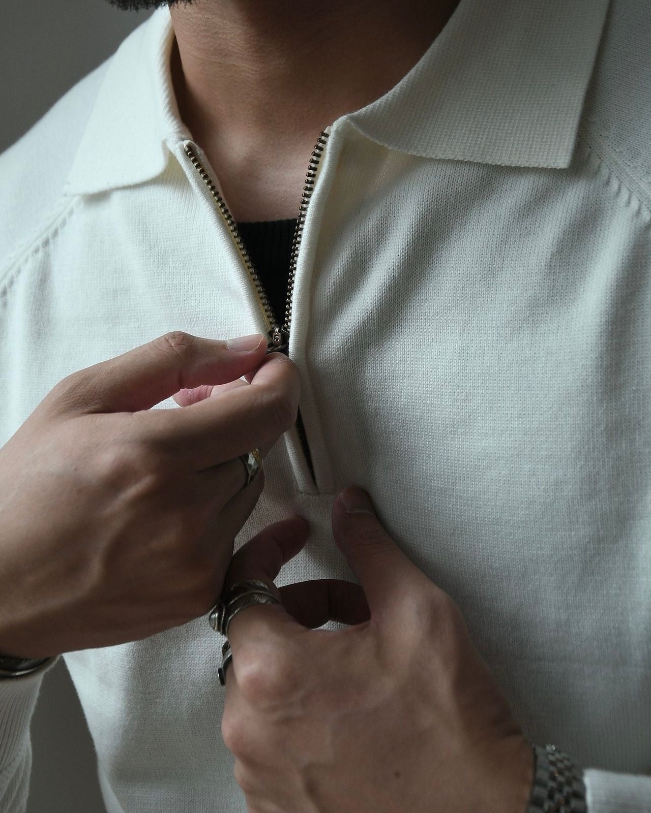 QUARTER ZIP POLO