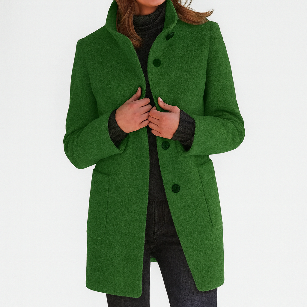 Renelle - Classic High Collar Coat