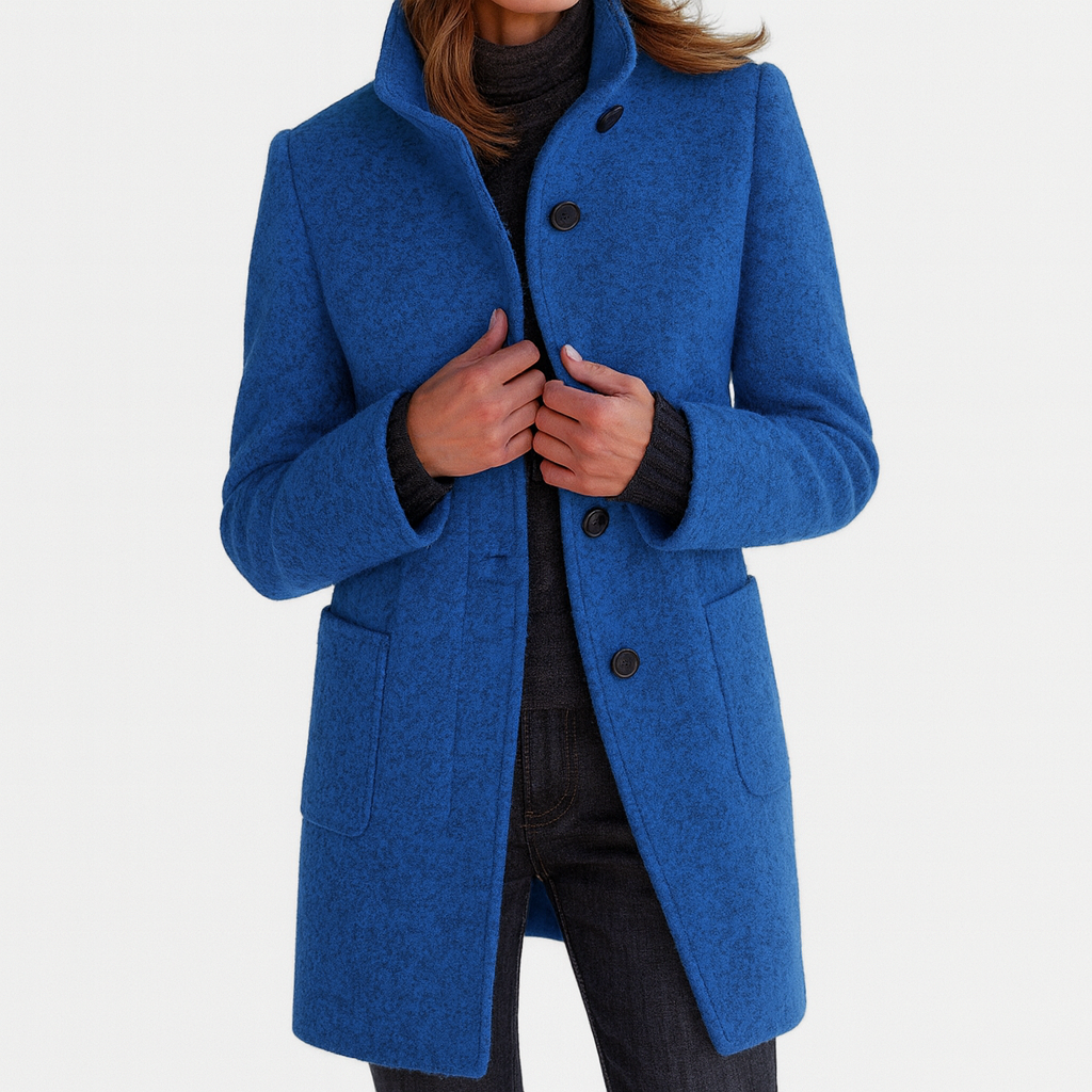 Renelle - Classic High Collar Coat