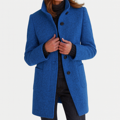 Renelle - Classic High Collar Coat