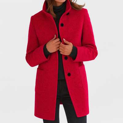 Renelle - Classic High Collar Coat