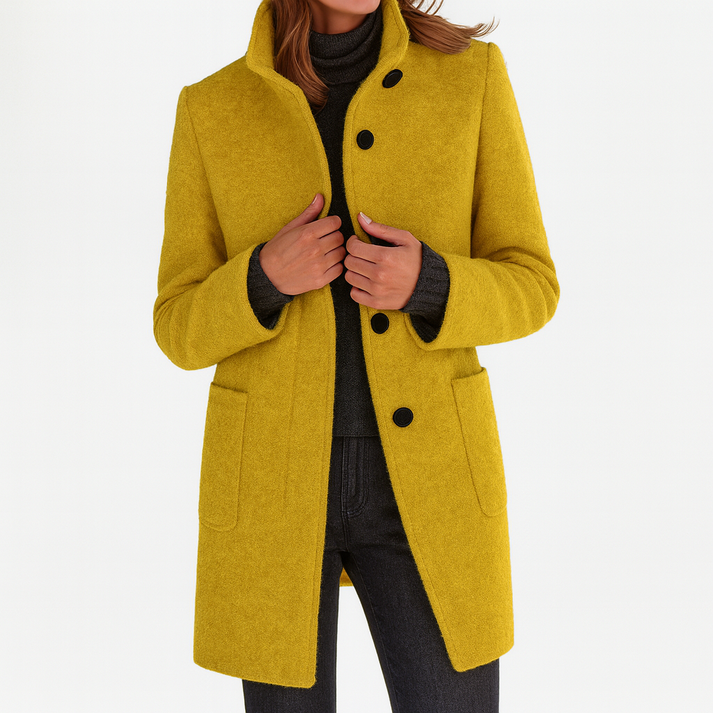 Renelle - Classic High Collar Coat