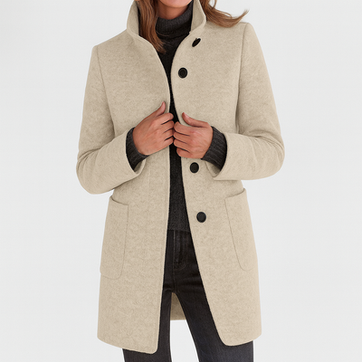 Renelle - Classic High Collar Coat