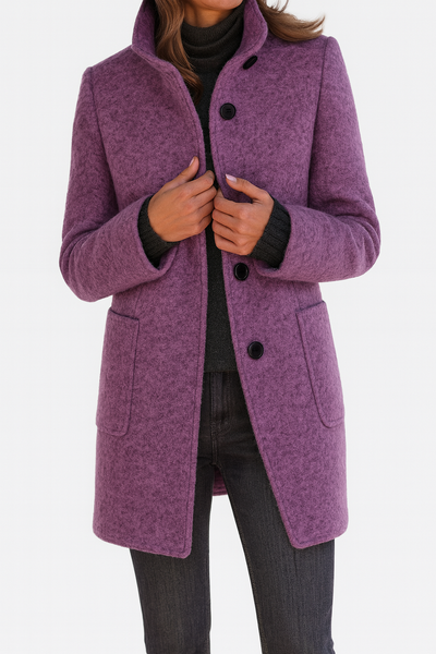 Renelle - Classic High Collar Coat