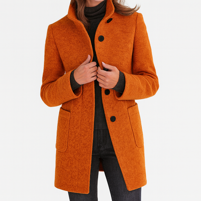Renelle - Classic High Collar Coat