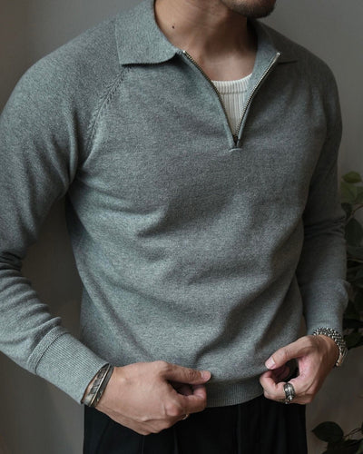 QUARTER ZIP POLO