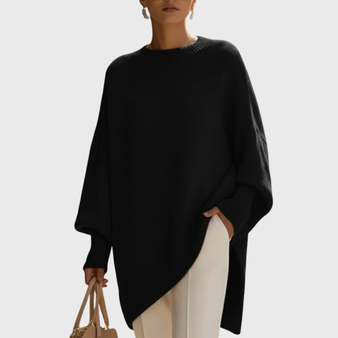 Carol I oversized poncho-sweater