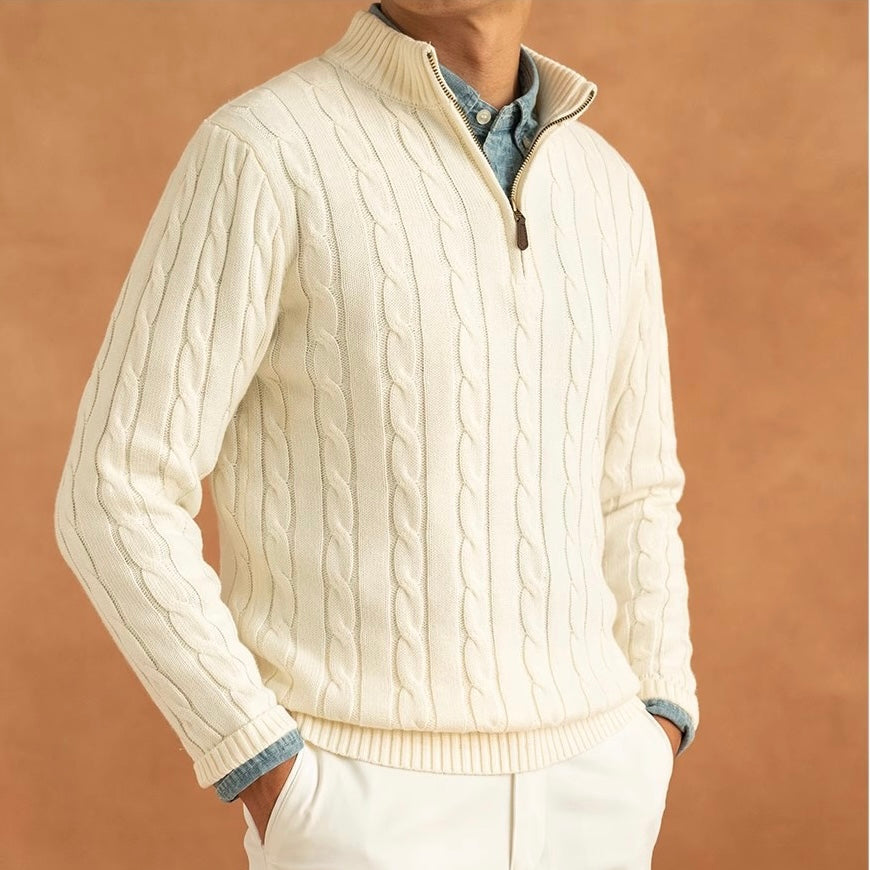 ZIPPED SWEATER