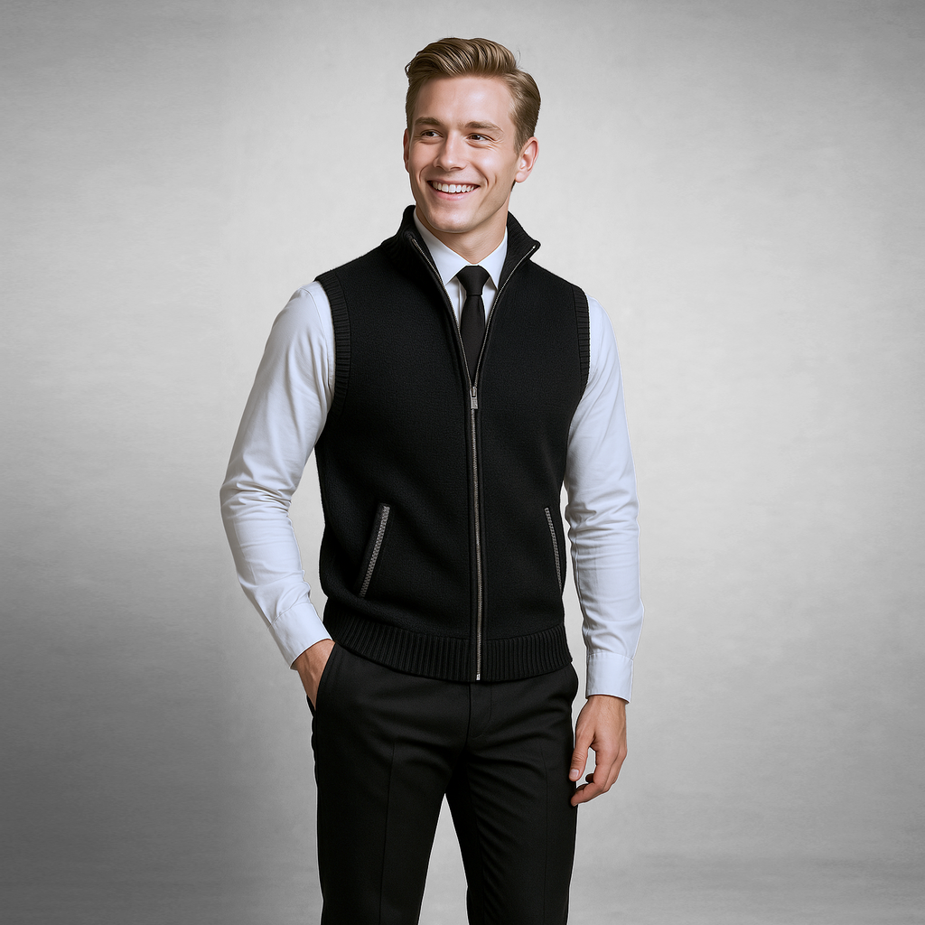 Harry Full-Zip Sweater Vest