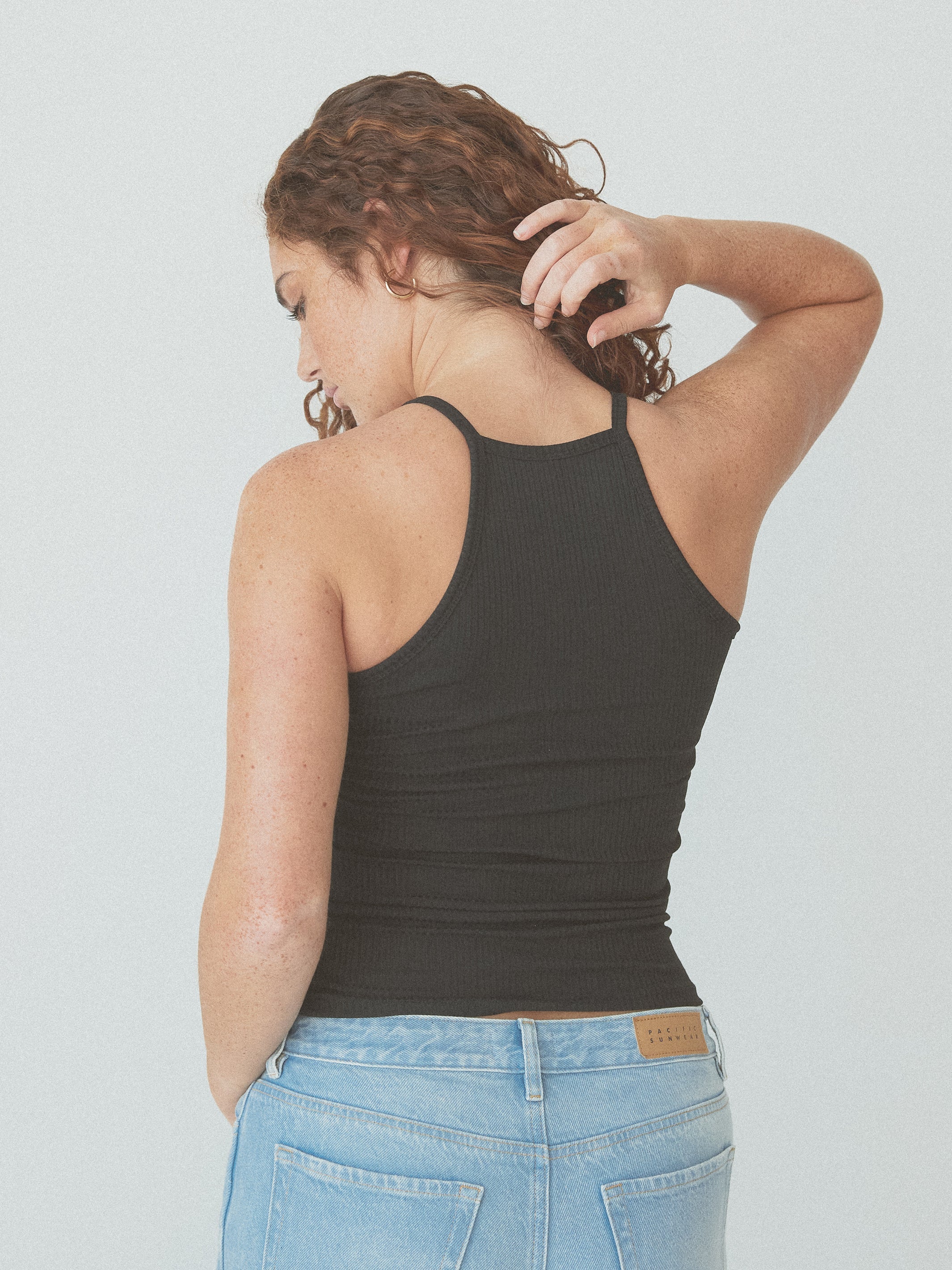 Ribbed High Neck Brami