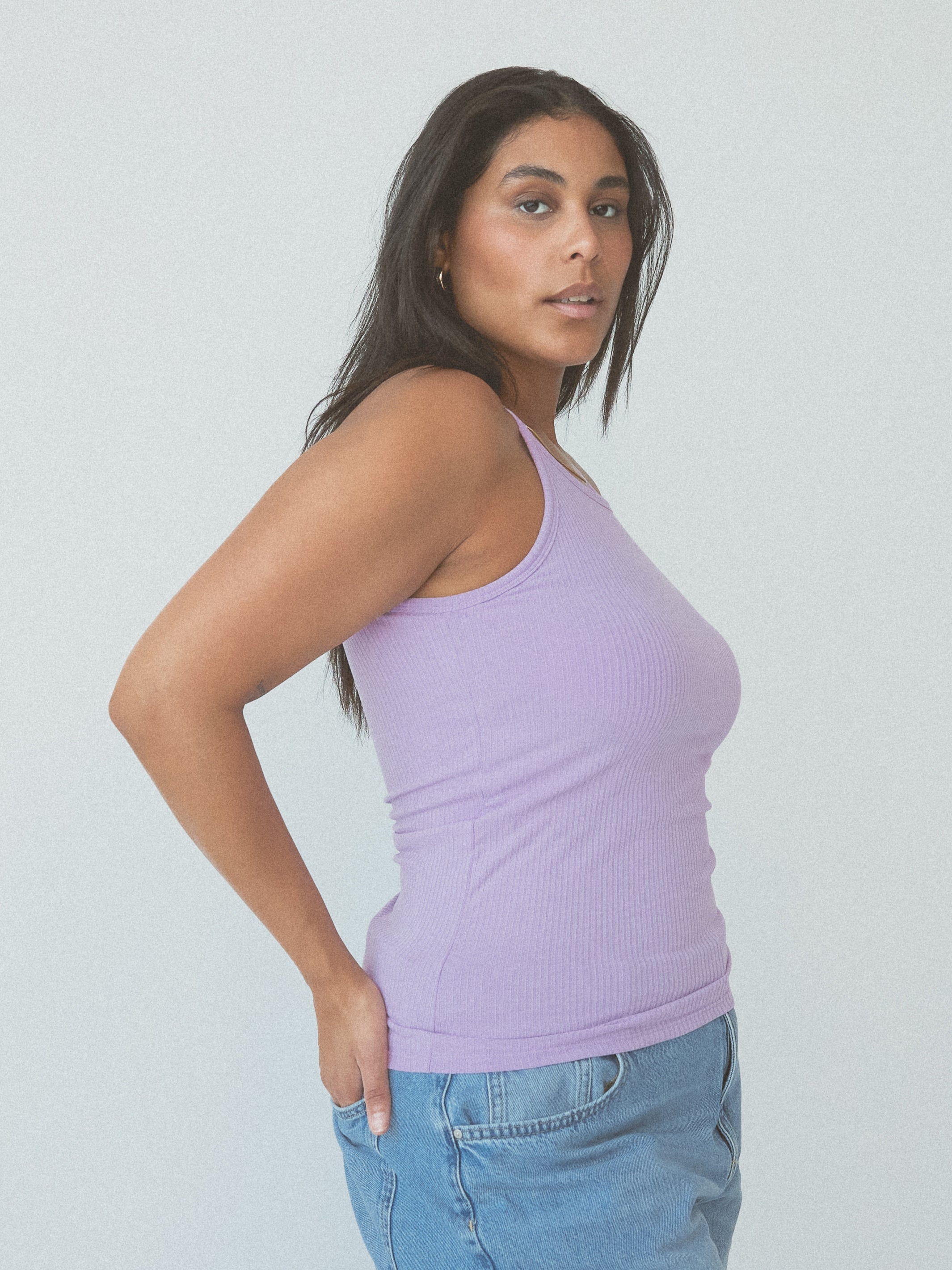 Ribbed High Neck Brami