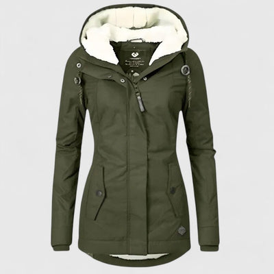 Penelope™ | Warm Fleece-Lined Waterproof Hooded Parka Jacket