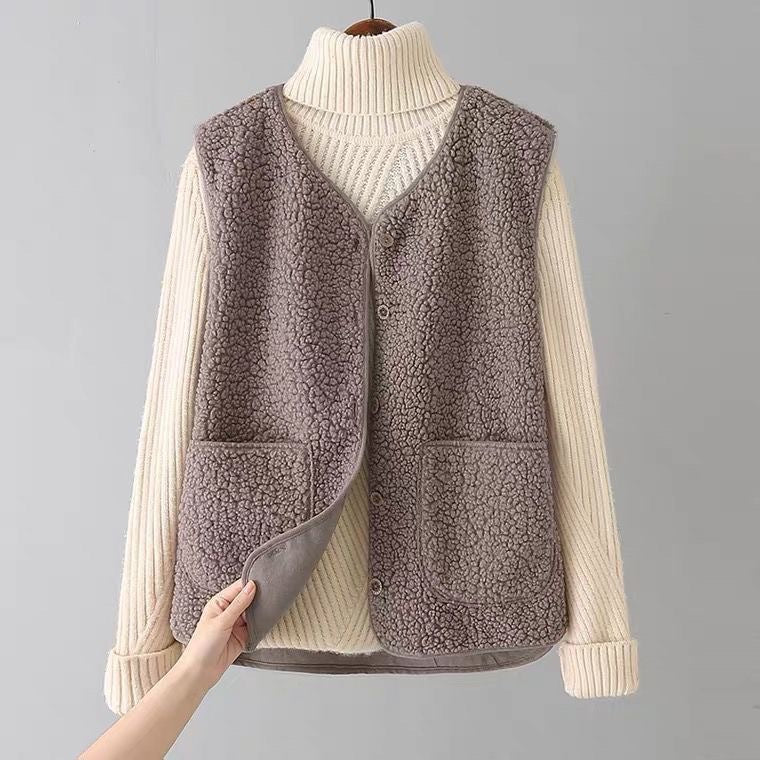Sara | Gilet en laine tricotée 