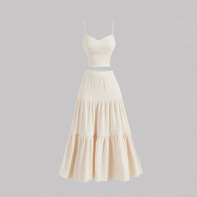 DALISAY™ – Chic A-line Crop and Skirt Co-ord