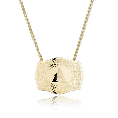 CINDY™ - Sleek Initial Letter Pendant Necklace
