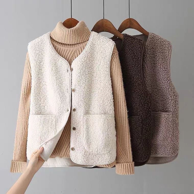 Sara | Gilet en laine tricotée 