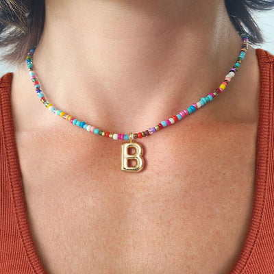 MACY™ - Colorful Bubble Letter Necklace