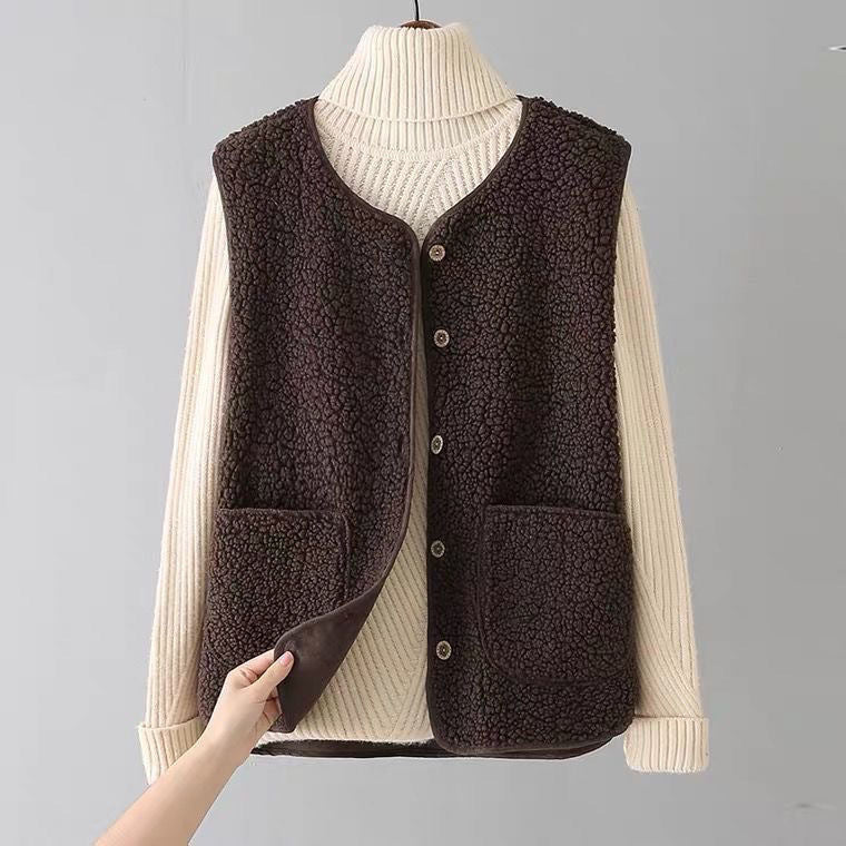 Sara | Gilet en laine tricotée 