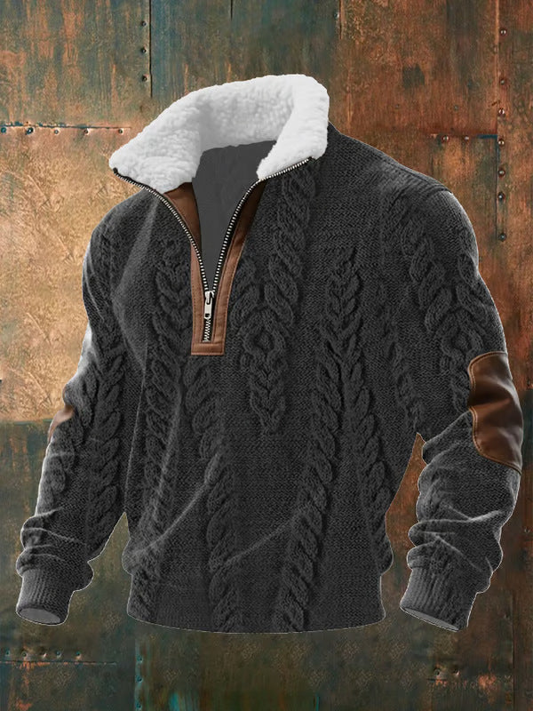 Andrew – Winter Sherpa Knit Half Zip