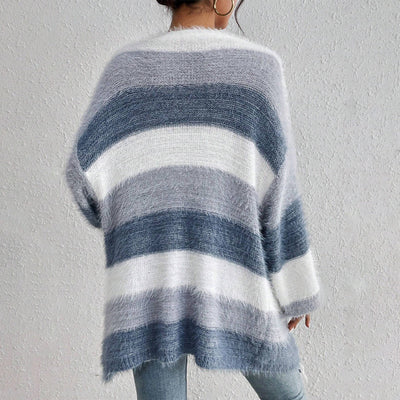 JULIETA™ - Comfy Open Front Long Sleeve Fuzzy Cardigan